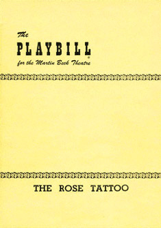 Daisy Belmore in Rose Tattoo 1951 Tennesse Williams play