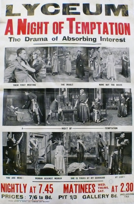 jessie belmore in a night of temptaton 1923 poster
